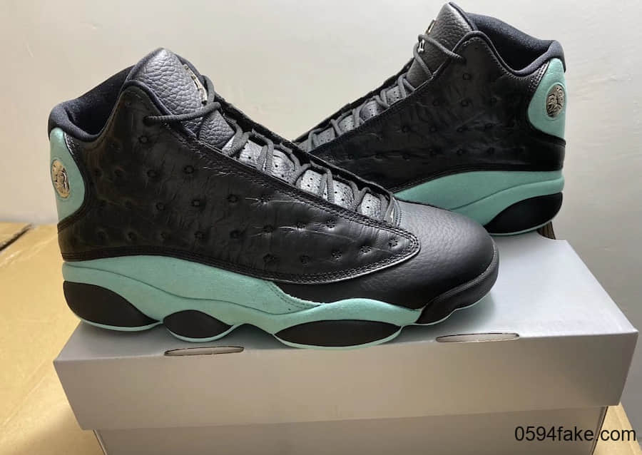 颜值在线！质感出众！这双Air Jordan 13“ Island Green”你爱了吗？ 货号：414571-030