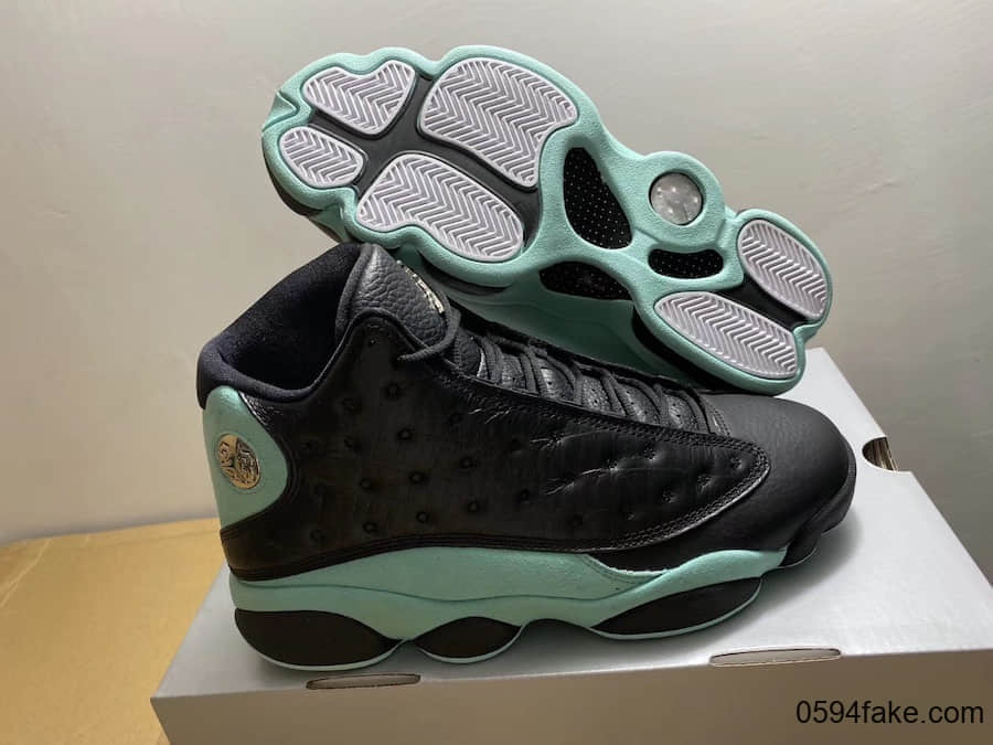 颜值在线！质感出众！这双Air Jordan 13“ Island Green”你爱了吗？ 货号：414571-030