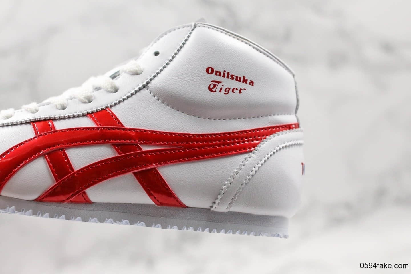 亚瑟士Onitsuka Tiger鬼冢虎高帮系列纯原版本独家出货红蓝鸳鸯OEM正单原材料头层荔枝纹牛皮