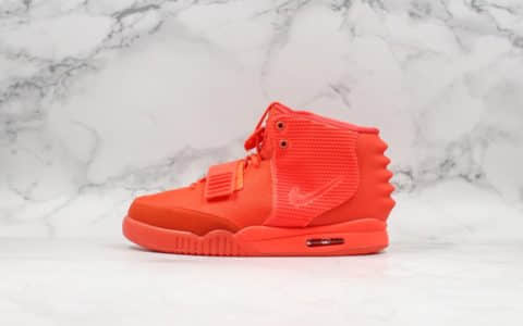 耐克Nike AIR YEZZY 2 NRG椰子机能鞋红色纯原版本侃爷联名款原厂气垫 货号：508214-660