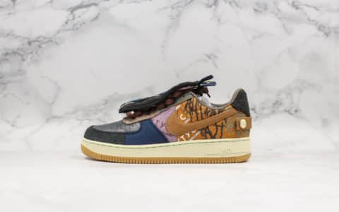 耐克Nike Air Force 1 Low ts x Travis Scott空军一号超限量联名款客供原厂灯芯绒无色差材料原模大底内置全掌气垫 货号：CN2405-900