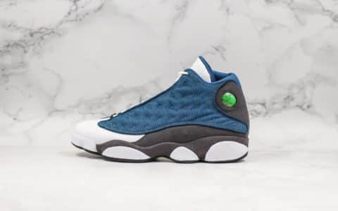 乔丹Air Jordan 13「Flint」AJ13海军蓝纯原版本回归款鞋底真碳板加持中底内置气垫原数据匹配色卡 货号：414571-401