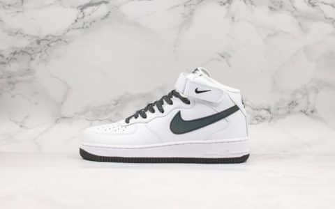 耐克Nike Air Force 1 AF1 MID纯原版本空军一号UN2.0全白满天星中帮板鞋内置全掌solo气垫正确中底鞋垫 货号：366731-808