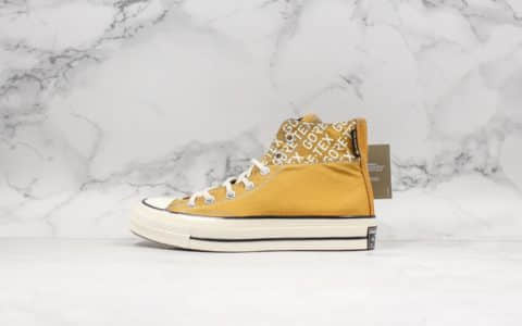 匡威Converse Chuck x Gore-Tex小麦卡其色公司级版本最新防水材质正确PU蓝底硫化工艺