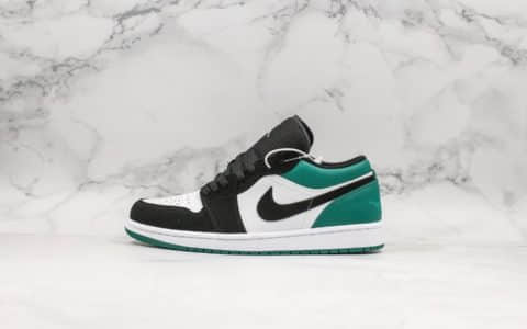 乔丹Air Jordan 1 Low Mystic Green纯原AJ1低帮黑绿脚趾内置sole气垫区别市面通货版本 货号：553558-113