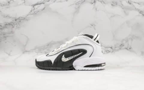 耐克Nike Air Max Penny便士哈达威篮球鞋全新黑白配色纯原版本回归复刻篮球鞋 货号：315519-101