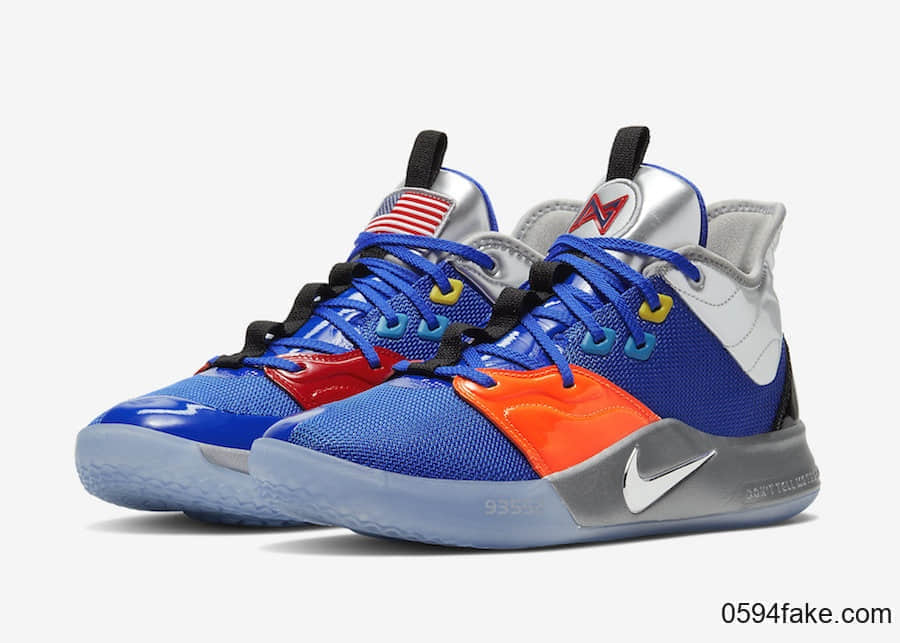 全新Nike PG 3 NASA官图释出！你心动了吗？ 货号：CI2667-400