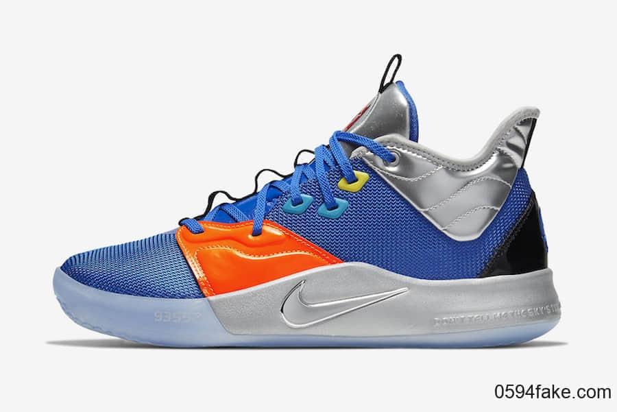 全新Nike PG 3 NASA官图释出！你心动了吗？ 货号：CI2667-400