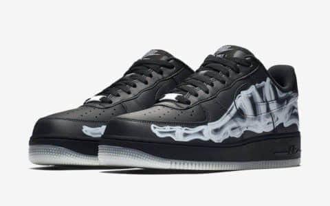 Nike Air Force 1 Low“ Black Skeleton”释出官图！个性十足！ 货号：BQ7541-001