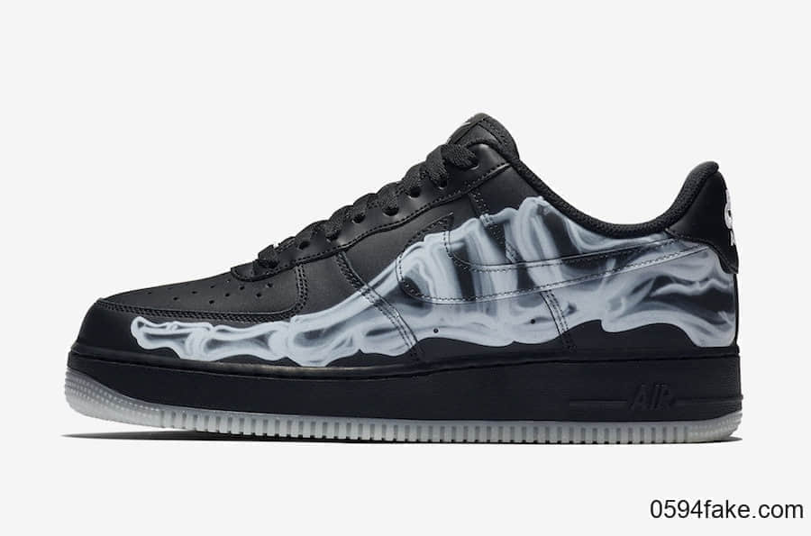 Nike Air Force 1 Low“ Black Skeleton”释出官图！个性十足！ 货号：BQ7541-001