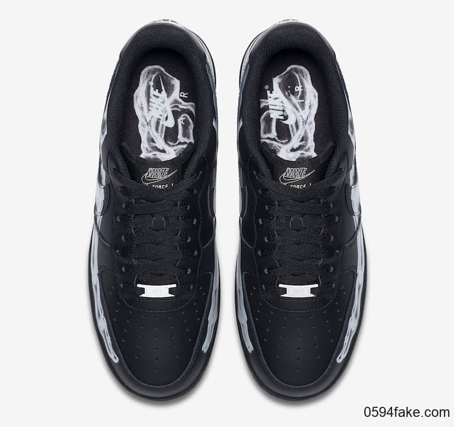 Nike Air Force 1 Low“ Black Skeleton”释出官图！个性十足！ 货号：BQ7541-001