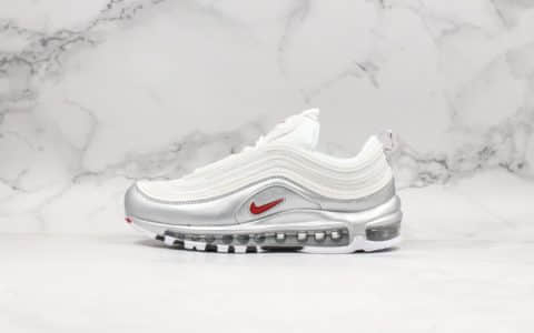 耐克Nike Air Max 97QS白银子弹公司级带半码复古气垫慢跑鞋正确版本工艺原楦开发 货号：AT5458-100