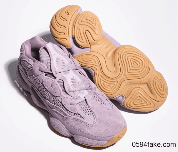 Yeezy 500 “Soft Vision”释出最新实物图！少女心和复古兼具！ 货号：FW2656