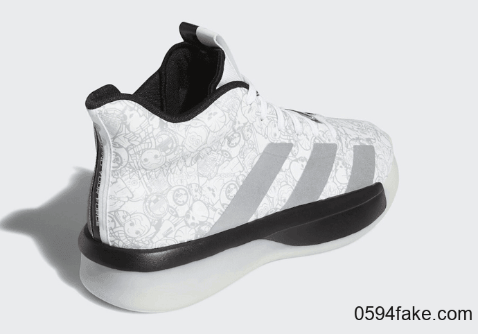 酷炫阴阳设计+可爱Q版图案！这双《星球大战》 x adidas Pro Next 2019你打几分？ 货号：EH2459