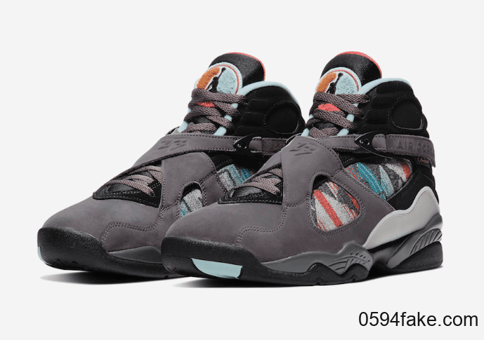 特色民族图腾印花！Air Jordan 8 N7 Pendleton释出官图！ 货号：CQ9601-001