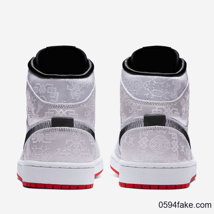 这个“白丝绸”我爱了！CLOT x Air Jordan 1 Mid“ Fearless”释出官图！ 货号：CU2804-100