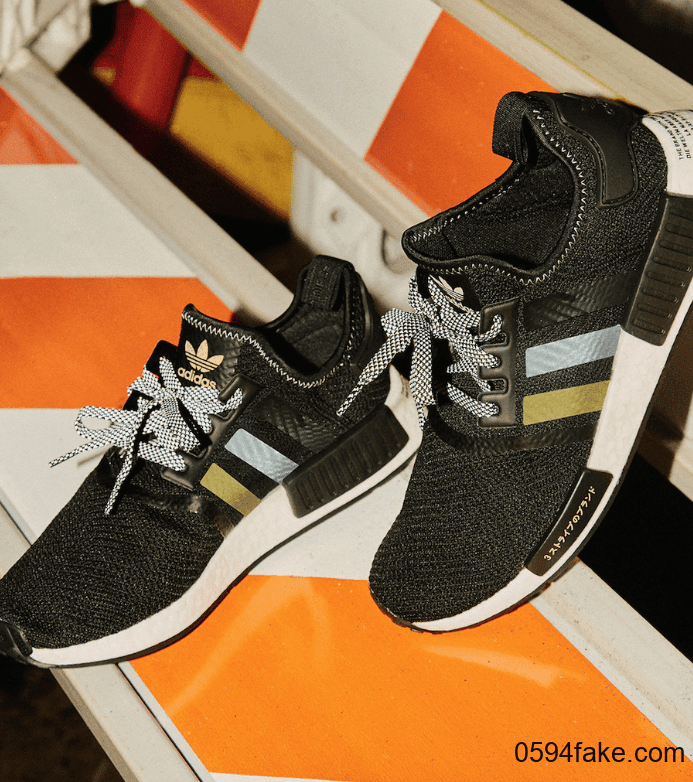 经典黑金配色！Shoe Palace x adidas NMD R1现已发售！ 货号：EH2749