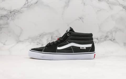 万斯VANS SK8-Mid PRO公司级版本经典高帮中性滑板鞋原档案数据开发原盒原标原厂硫化工艺 货号：VN0A347UY28