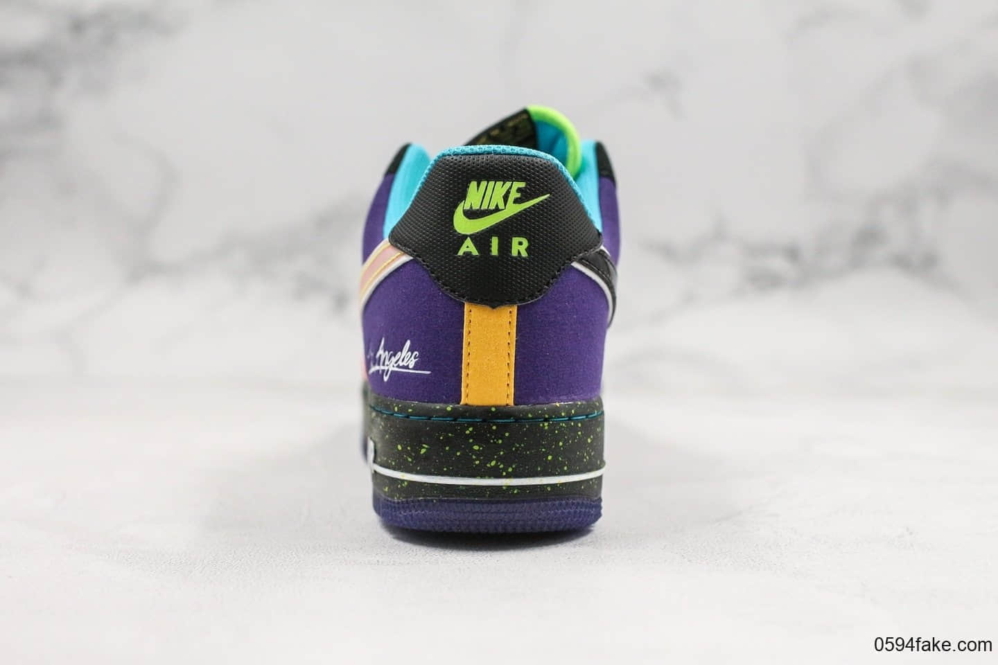 耐克Nike Air Force 1 What The LA纯原版本低帮空军一号洛杉矶限定鸳鸯配色内置气垫原盒原标 货号：CT1117-100