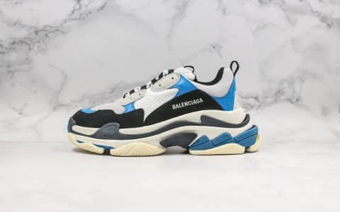 巴黎世家Balenciaga Triple S纯原版本复古老爹鞋正确八层组合大底鞋底LOGO区别市面通货版本