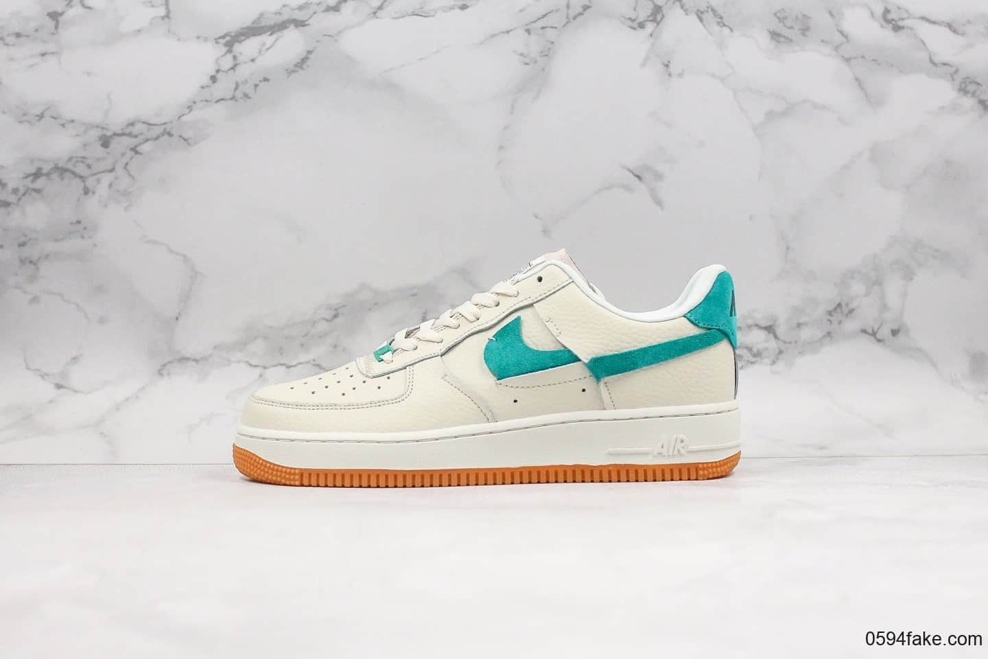 耐克Nike Air FORCE 1 Lx纯原版本低帮空军一号解构白蓝绿鸳鸯断勾内置全掌气垫原盒原标 货号：BV0740-100