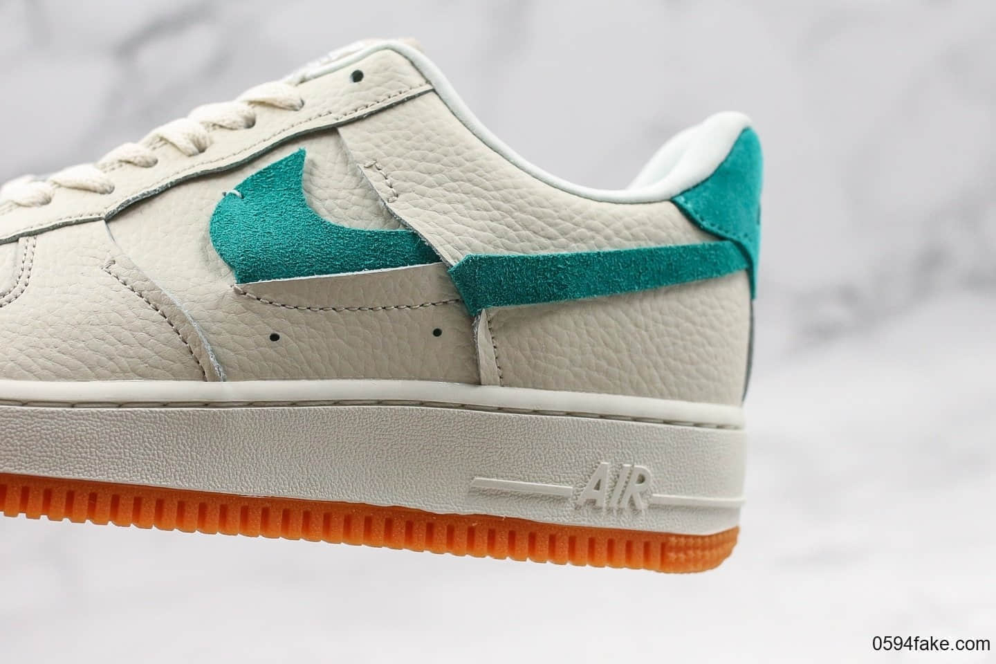 耐克Nike Air FORCE 1 Lx纯原版本低帮空军一号解构白蓝绿鸳鸯断勾内置全掌气垫原盒原标 货号：BV0740-100