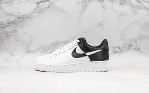 耐克Nike Air Force 1'07 LV8 1HO19纯原版本空军一号黑白丝绸NBA球队配色全头层皮质内置全掌气垫 货号：BQ4420-100