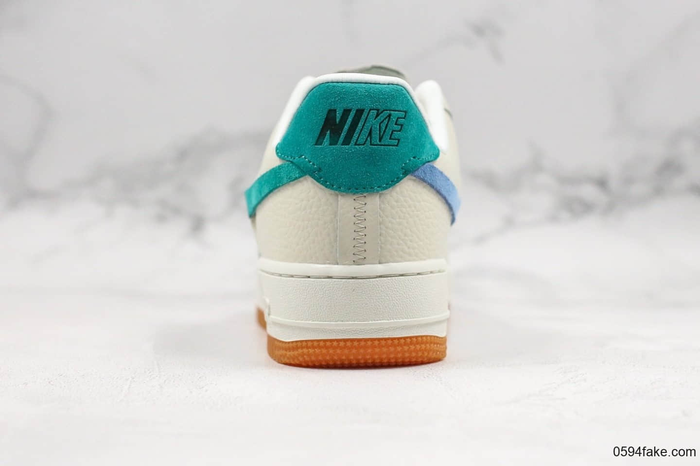 耐克Nike Air FORCE 1 Lx纯原版本低帮空军一号解构白蓝绿鸳鸯断勾内置全掌气垫原盒原标 货号：BV0740-100