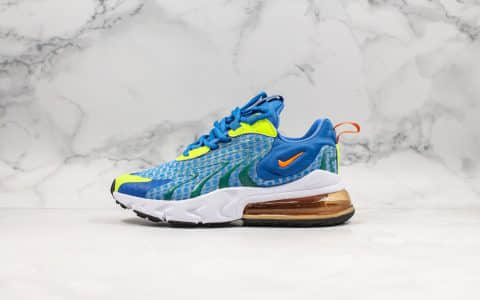 耐克Nike Air Max 270 SE纯原版本max270混合科技白蓝配色3M反光后半掌可视气垫原盒原标 货号：CD6870-401