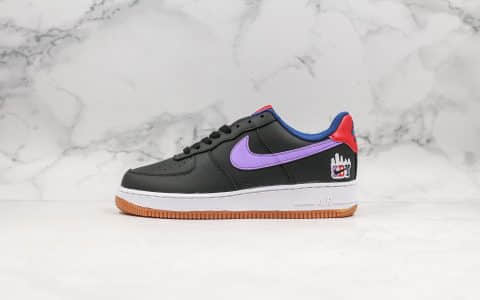 耐克Nike Air Force 1 ’07 LE Shibuya公司级版本涩谷限定配色空军一号葡萄色内置气垫原楦头原纸板打造 货号：CQ7506-084