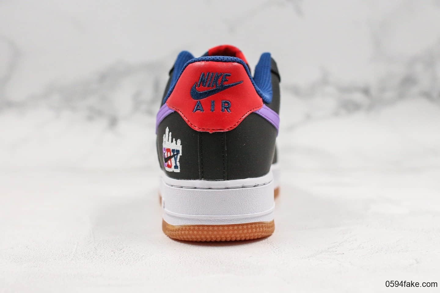 耐克Nike Air Force 1 ’07 LE Shibuya公司级版本涩谷限定配色空军一号葡萄色内置气垫原楦头原纸板打造 货号：CQ7506-084