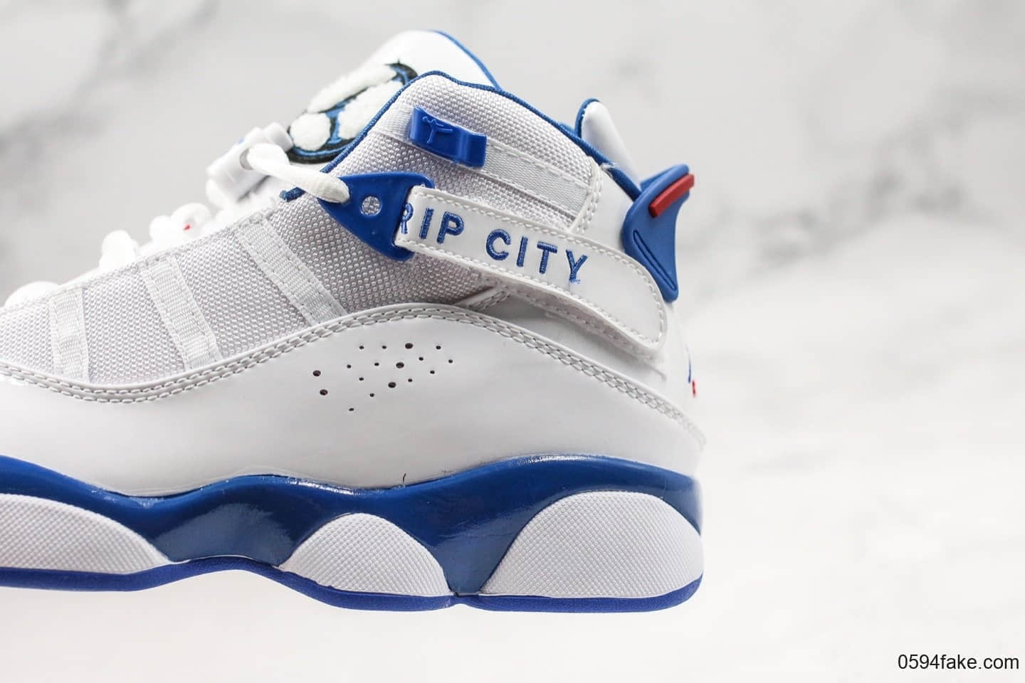 乔丹Air Jordan 6 RIngs纯原版本六冠王AJ6蓝白配色内置原厂纤维碳板中底原装猫眼实战篮球鞋 货号：322992-051