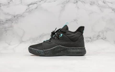 耐克Nike PG 3 Black Aqua纯原版本保罗乔治三代实战篮球鞋搭载Zoom Air缓震系统原厂鞋盒钢印 货号：AO2608-006