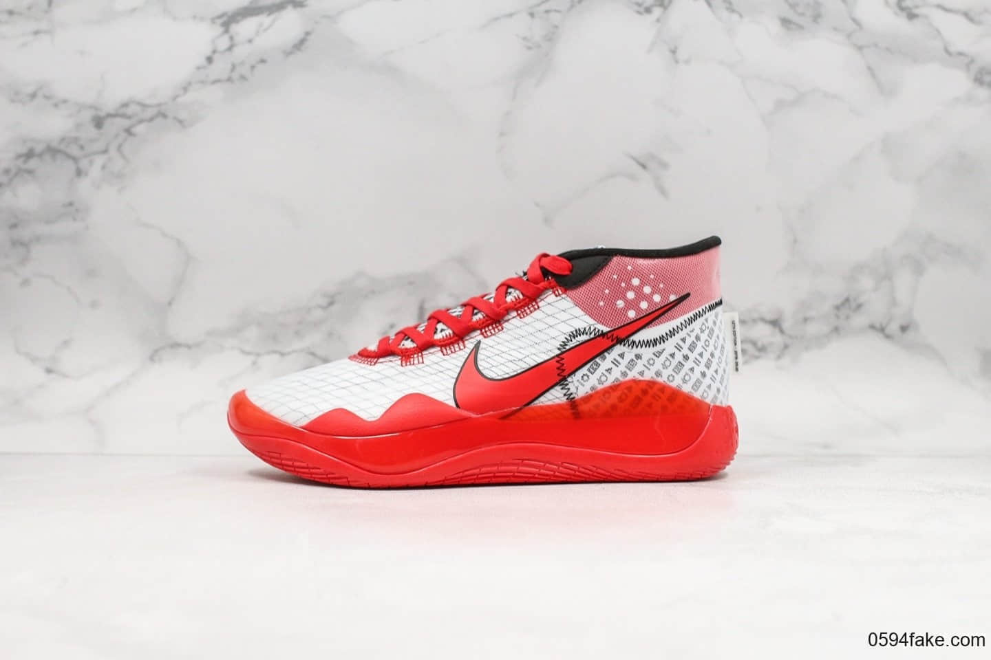 耐克Nike Zoom KD12 EP SJX纯原版本杜兰特12代红色双层Zoom气垫加持原盒原标支持实战 货号：CQ7731-900