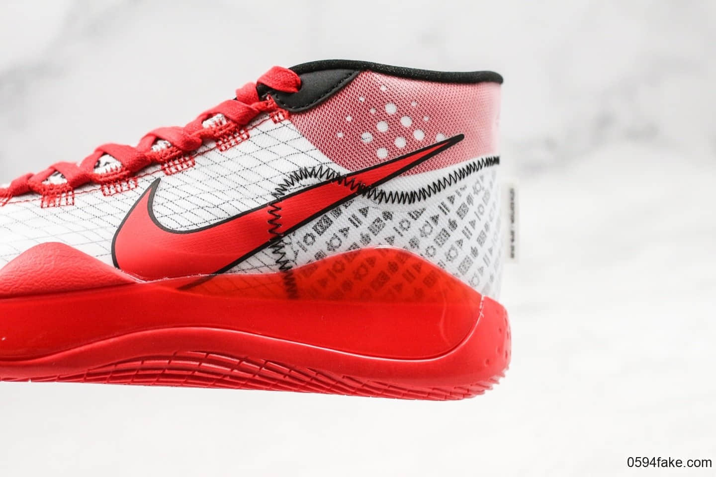 耐克Nike Zoom KD12 EP SJX纯原版本杜兰特12代红色双层Zoom气垫加持原盒原标支持实战 货号：CQ7731-900