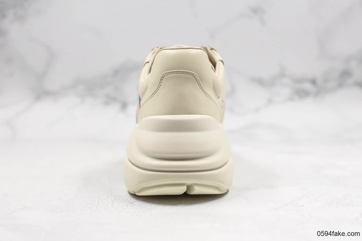 古驰Gucci Rhyton Vintage Trainer Sneaker莞产顶级纯原版本古驰老爹鞋小飞象配色原鞋开模原档案数据开发全套配件