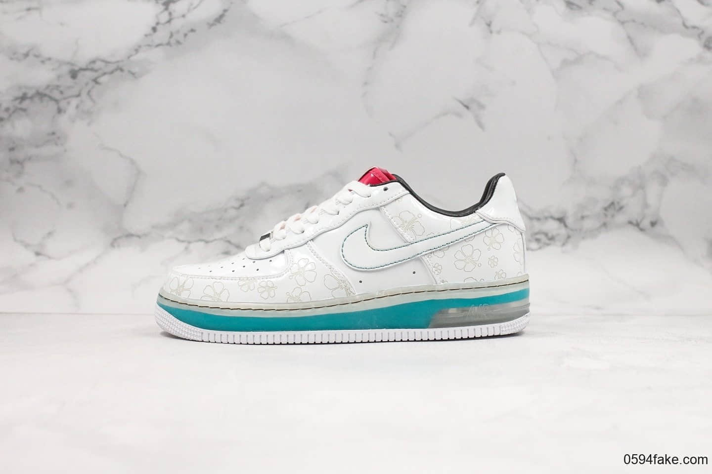 耐克NIKE AIR FORCE 1 SUPREME MAX AIR 07 SO CAL纯原版本低帮气垫空军一号洛杉矶白樱花庆祝AF1诞生25周年限量版本 货号：316666-111