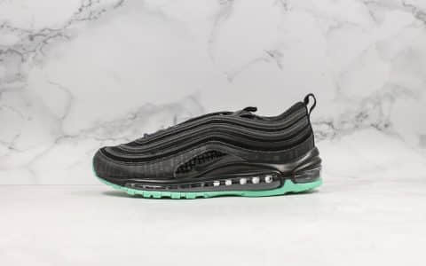 耐克Nike Air Max 97 Premium Green Glow纯原版本复古Max97黑数码骇客帝国绿配色正确小潘气垫完美细节原底原面 货号：921826-017