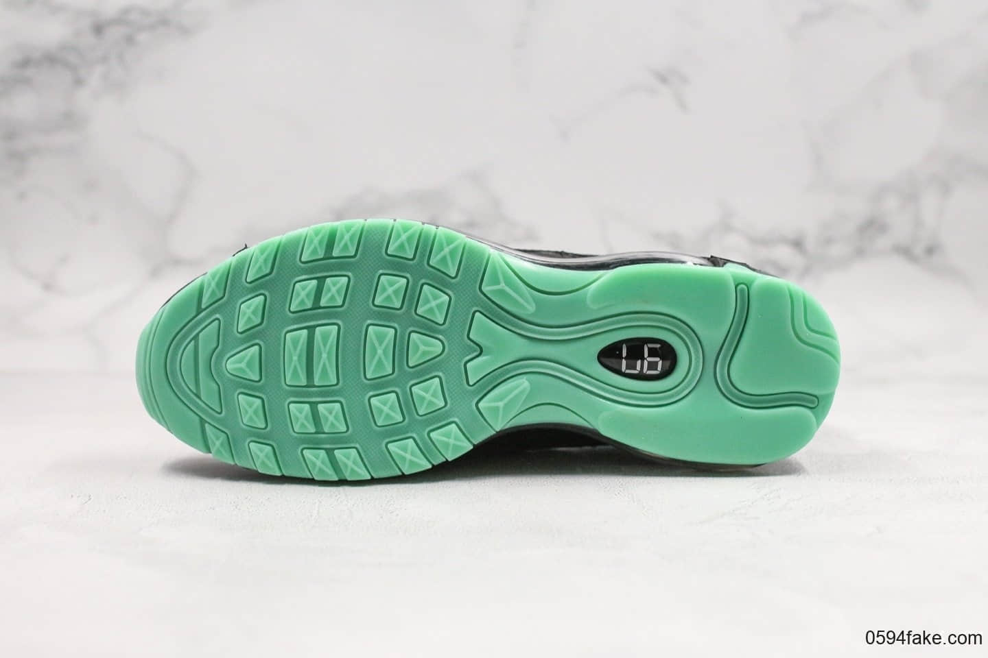 耐克Nike Air Max 97 Premium Green Glow纯原版本复古Max97黑数码骇客帝国绿配色正确小潘气垫完美细节原底原面 货号：921826-017