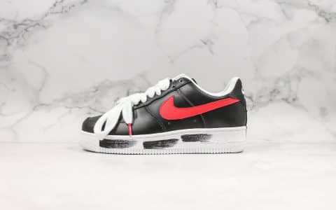 耐克Nike Air Force 1 x PEACEMINUSONE权志龙联名款空军一号小雏菊红勾配色原厂原盒配件齐全 货号：AQ3692-002