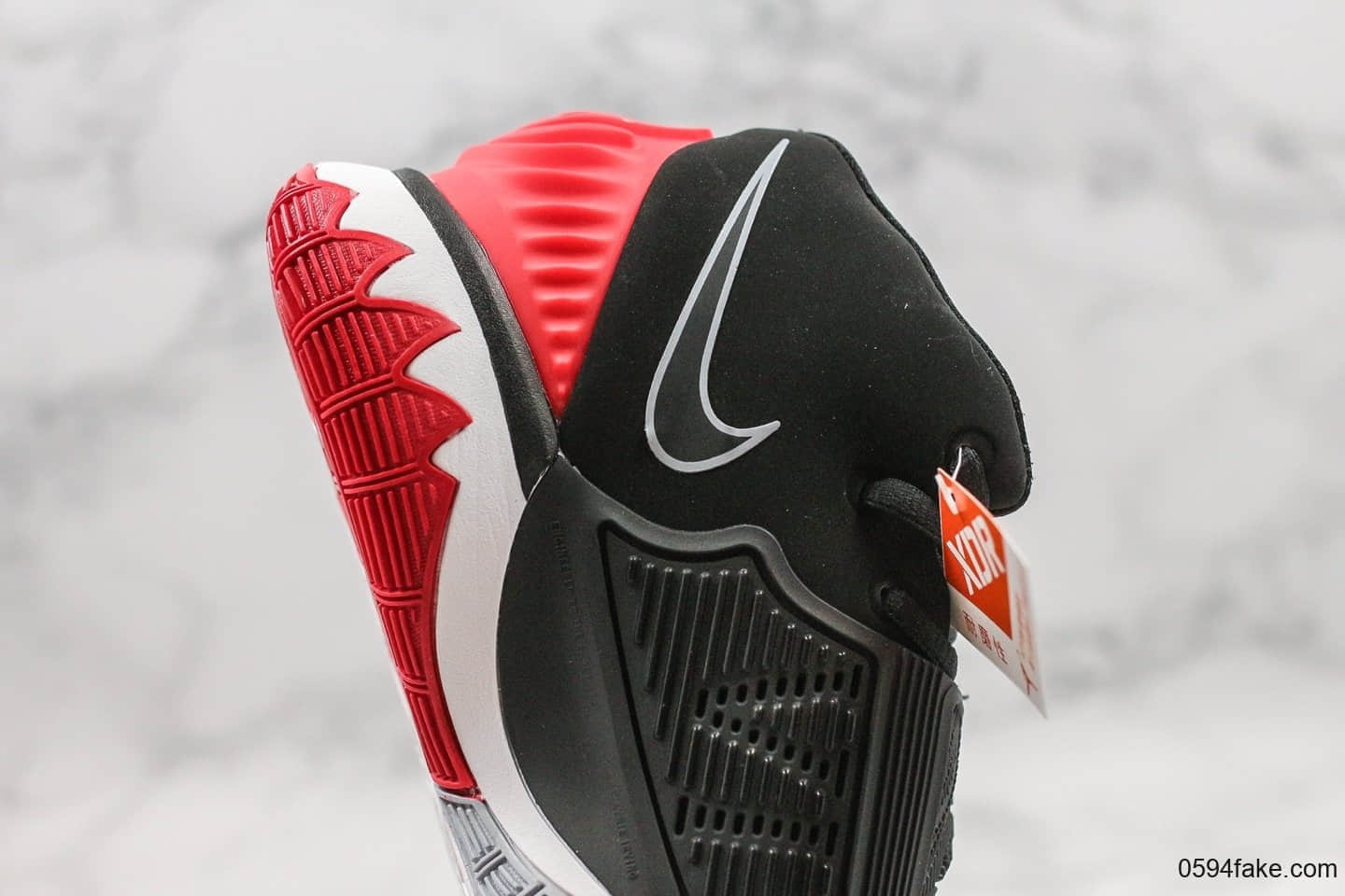 耐克Nike Kyrie 6 EP纯原版本欧文6代全新黑红配色原厂内置气垫只是高强度实战 货号：BQ4631-002
