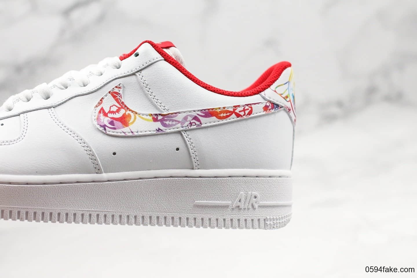 耐克Nike Air Force 1 Low Year of the Rat CNY纯原版本低帮空军一号中国红涂鸦鼠年限定内置气垫原档案数据开发一比一打造 货号：CU2980-191