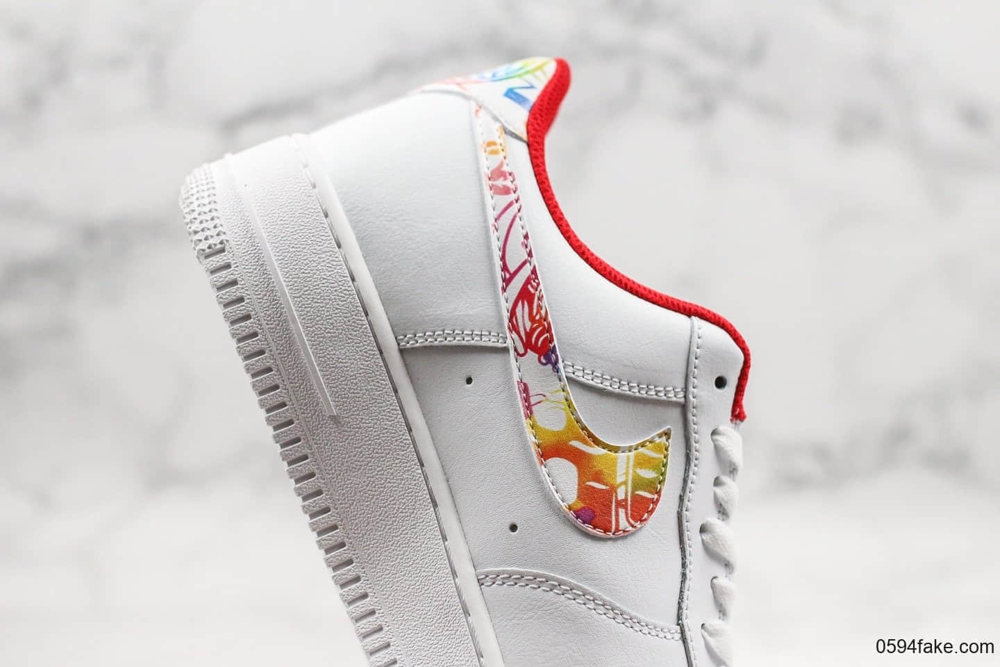 耐克Nike Air Force 1 Low Year of the Rat CNY纯原版本低帮空军一号中国红涂鸦鼠年限定内置气垫原档案数据开发一比一打造 货号：CU2980-191