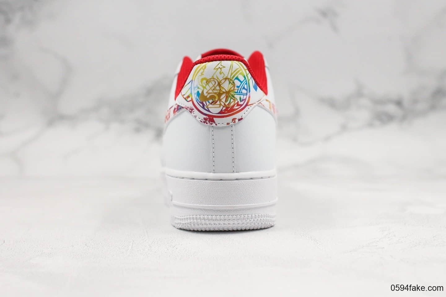 耐克Nike Air Force 1 Low Year of the Rat CNY纯原版本低帮空军一号中国红涂鸦鼠年限定内置气垫原档案数据开发一比一打造 货号：CU2980-191