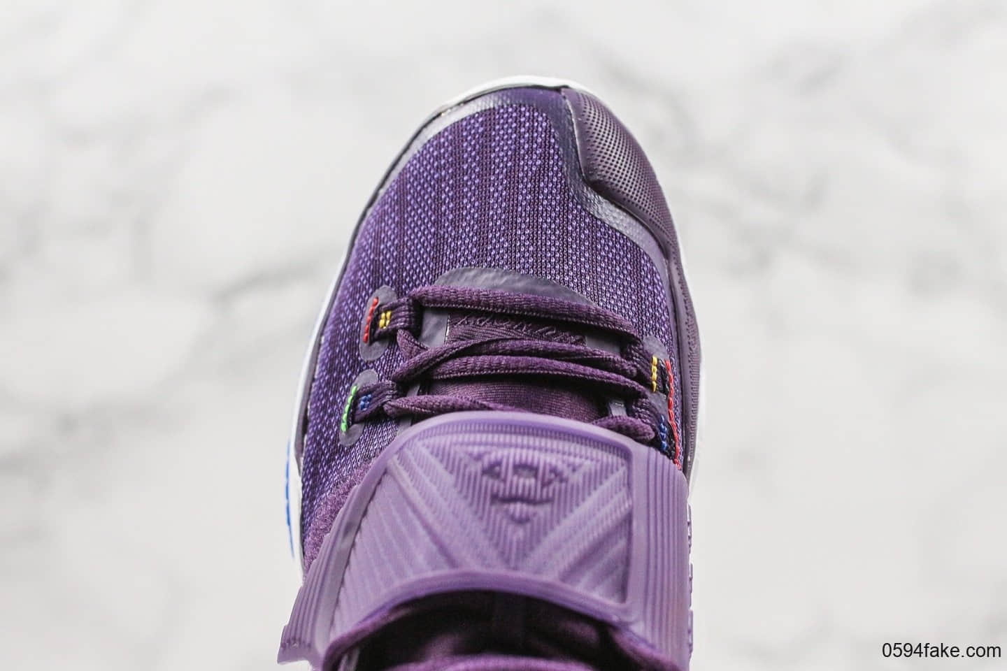 耐克Nike Kyrie 6 Grand Purple纯原版本欧文6黑紫色内置Zoom气垫原档案数据开发原厂欧斯莱缓震鞋垫支持高强度实战 货号：BQ4630-500