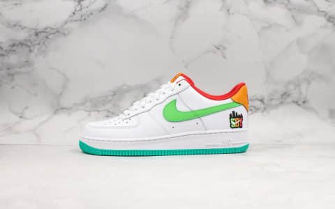 耐克Nike Air Force 1 ’07 LE Shibuya纯原版本涉谷限量版空军一号茶花色原盒原标内置气垫原档案数据开发 货号：CQ7506-146