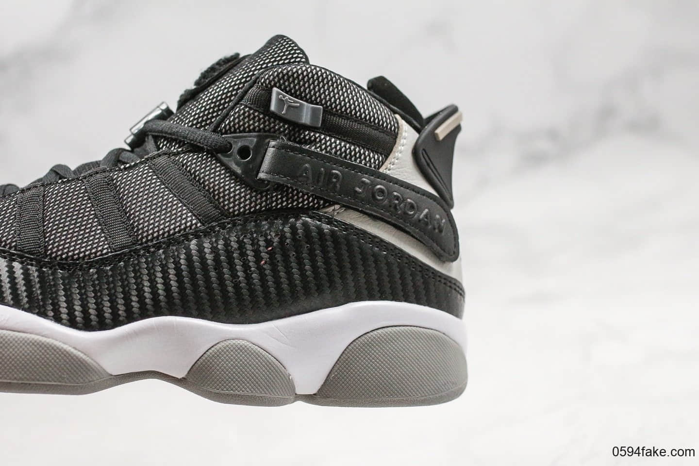 乔丹Air Jordan 6 rings Phoenix纯原版本六冠王AJ6系列黑色原鞋开模一比一打造原档案数据开发实战篮球鞋 货号：322992-004