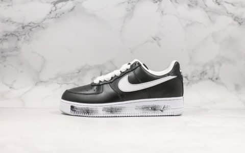 耐克PEACEMINUSONE X Nike AirForce 1 PMO Para-Noise纯原版本联名款涂鸦空军一号小雏菊权志龙设计款原盒原配件表皮可刮 货号：AQ3692-001