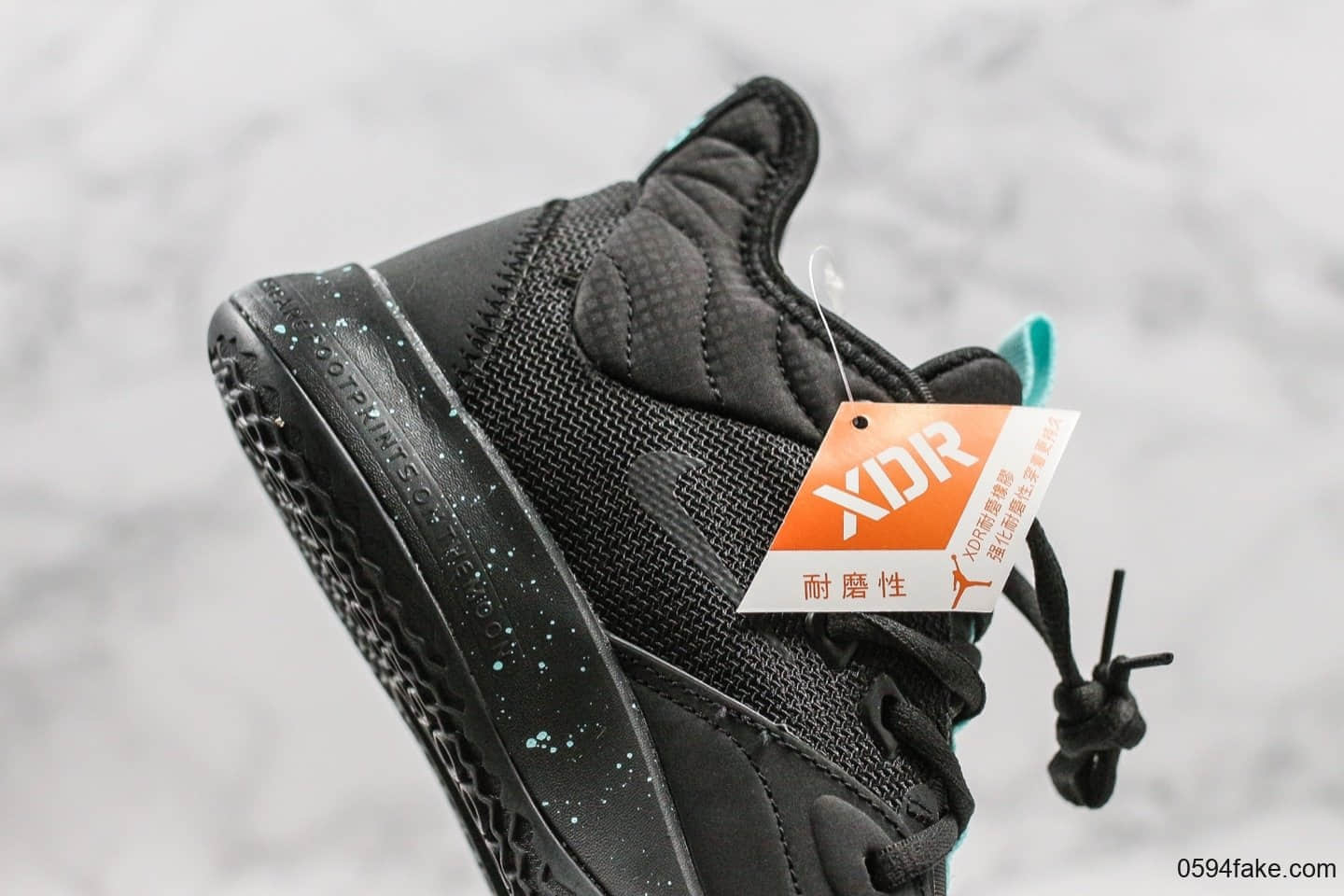 耐克Nike PG 3 Black Aqua纯原版本保罗乔治三代实战篮球鞋搭载Zoom Air缓震系统原厂鞋盒钢印 货号：AO2608-006