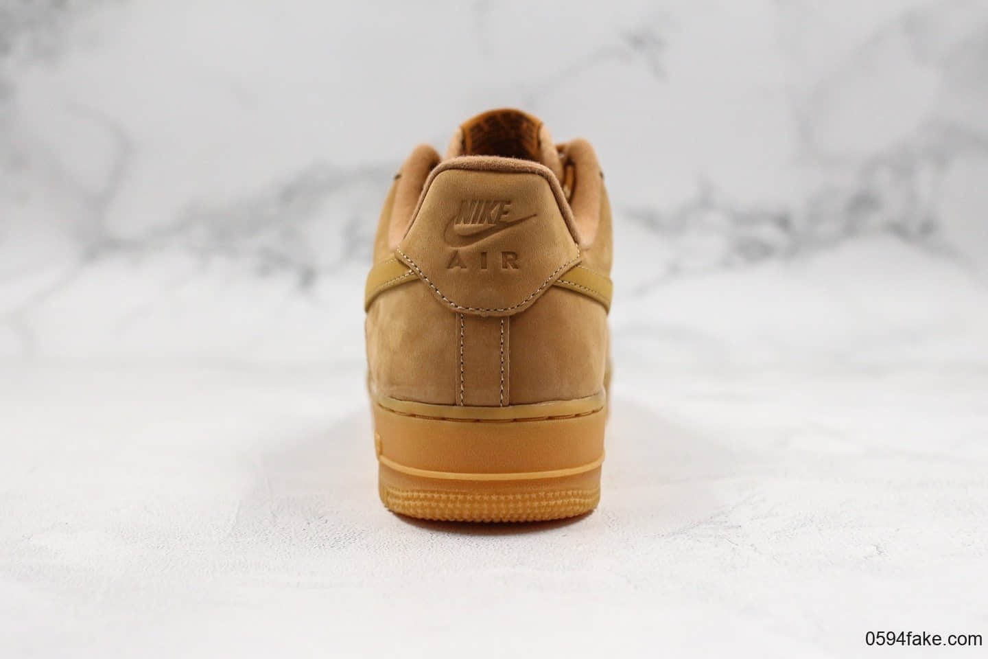 耐克Nike Air Force 1 07 Lv8 WB纯原ZG版本空军一号麂皮小麦2019新版正确鞋带花色内置气垫原盒原标低帮休闲板鞋 货号：CJ9179-200